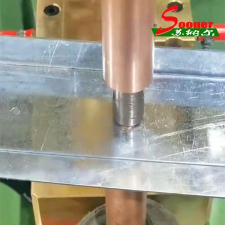 镀锌板点焊机点焊1.5mm厚镀锌板